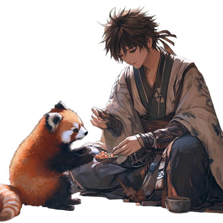 Warrior And Panda Vinyl Car Decal Sticker – Waterproof & UV-Resistant 8"