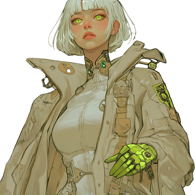 Steampunk Anime Scientist Vinyl Car Decal Sticker – Waterproof & UV-Resistant 8"