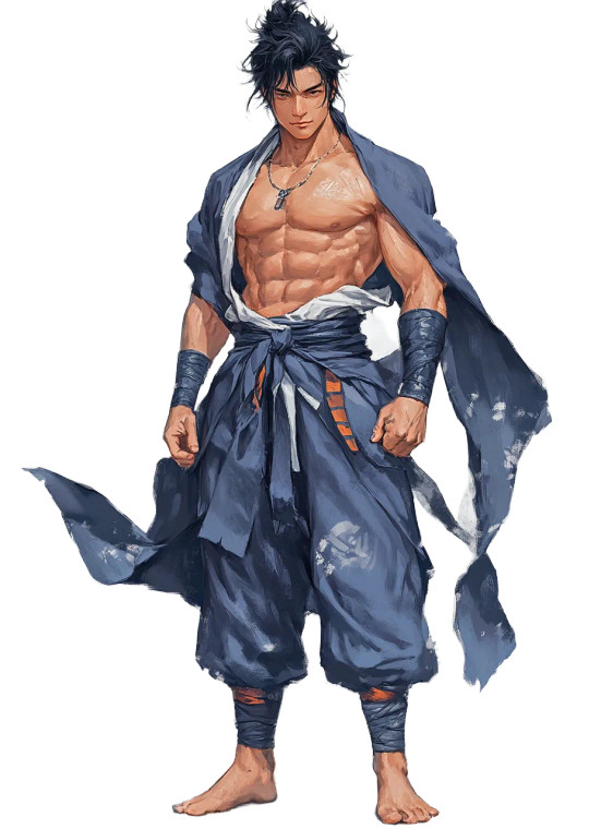 Monk Martial Artist V2 Vinyl Car Decal Sticker – Waterproof & UV-Resistant 8"