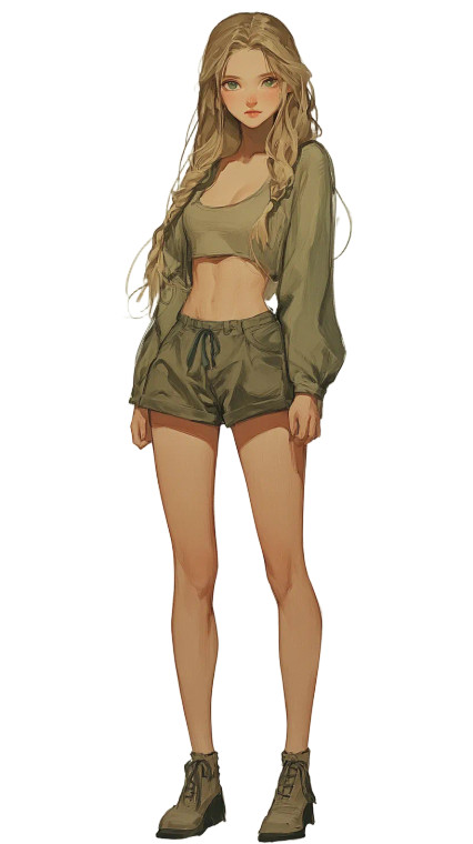 Ghibli Style Girl Vinyl Car Decal Sticker – Waterproof & UV-Resistant 8"