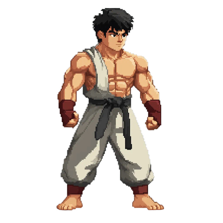 Kung Fu Fighter V2 Vinyl Car Decal Sticker – Waterproof & UV-Resistant 8"