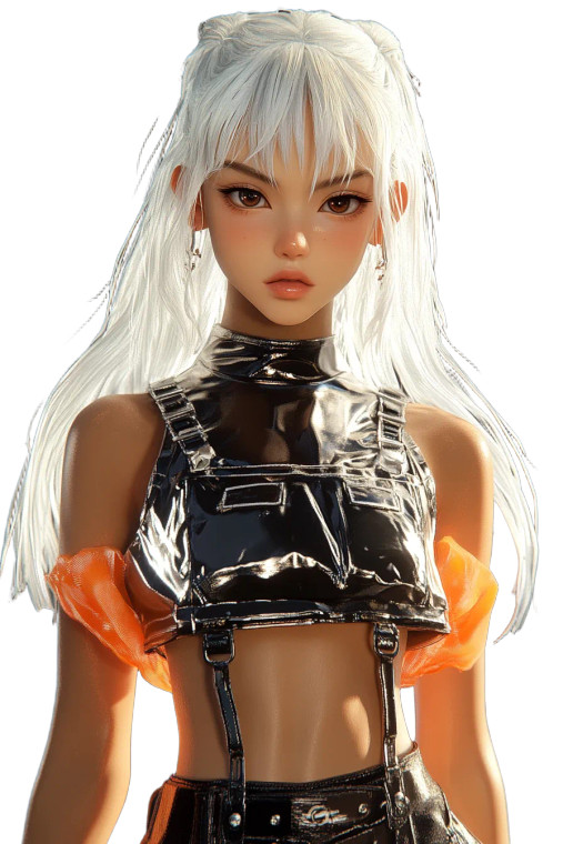 Anime Y2K Girl Vinyl Car Decal Sticker – Waterproof & UV-Resistant 8"