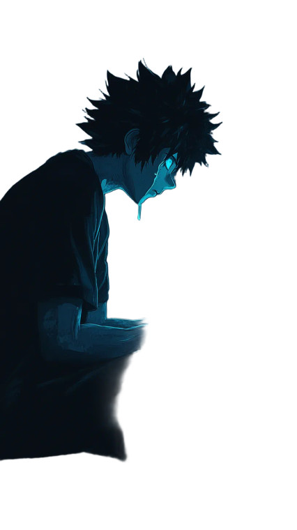 Dabi Crying Alone Vinyl Car Decal Sticker – Waterproof & UV-Resistant 8"