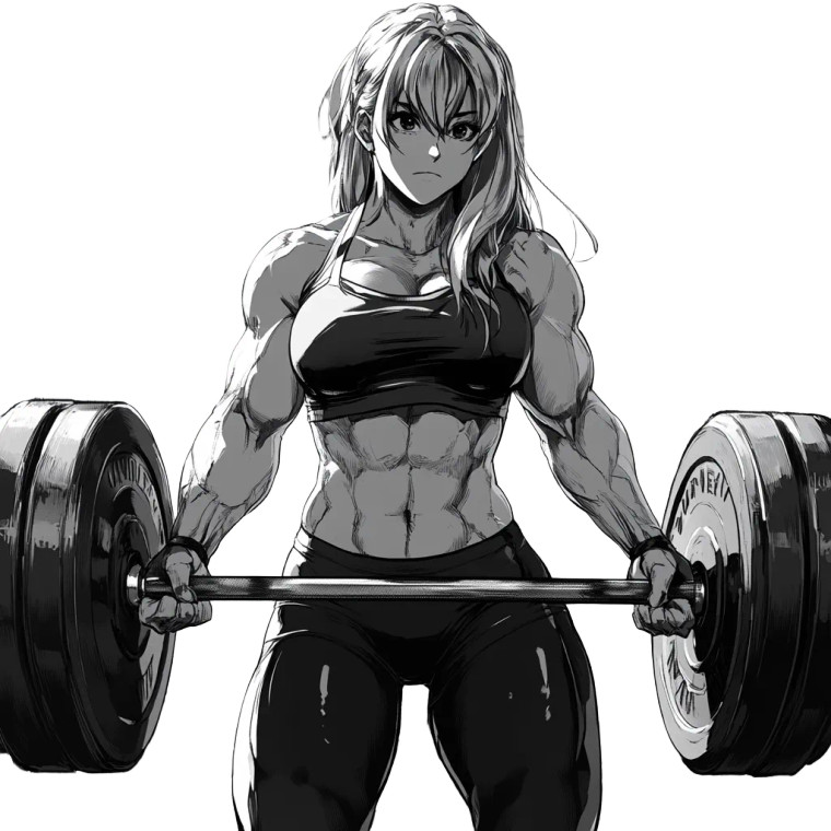 Muscular Manga Sakura Vinyl Car Decal Sticker – Waterproof & UV-Resistant 8"