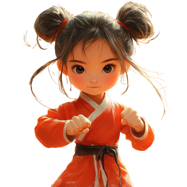Martial Arts Girl V4 Vinyl Car Decal Sticker – Waterproof & UV-Resistant 8"