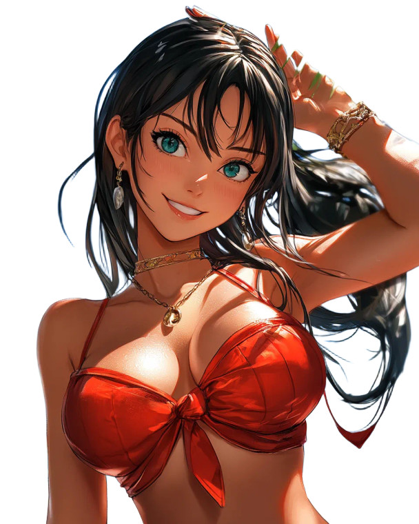 Hinata Hyuga Beach V3 Vinyl Car Decal Sticker – Waterproof & UV-Resistant 8"