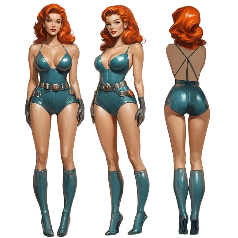 Sci-Fi Daisy Duke Vinyl Car Decal Sticker – Waterproof & UV-Resistant 8"