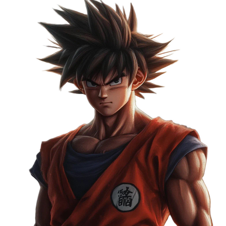 Realistic Human Goku V2 Vinyl Car Decal Sticker – Waterproof & UV-Resistant 8"