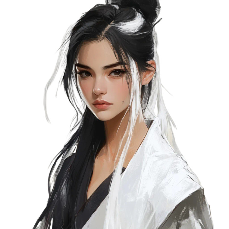 Shy Halfling Female Vinyl Car Decal Sticker – Waterproof & UV-Resistant 8"