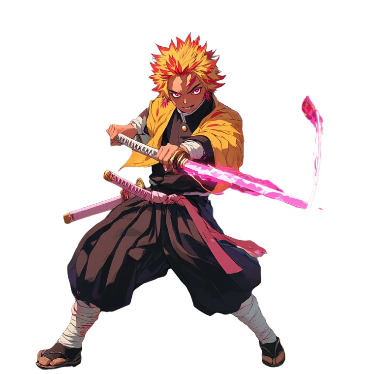 Demon Slayer Warrior V2 Vinyl Car Decal Sticker – Waterproof & UV-Resistant 8"