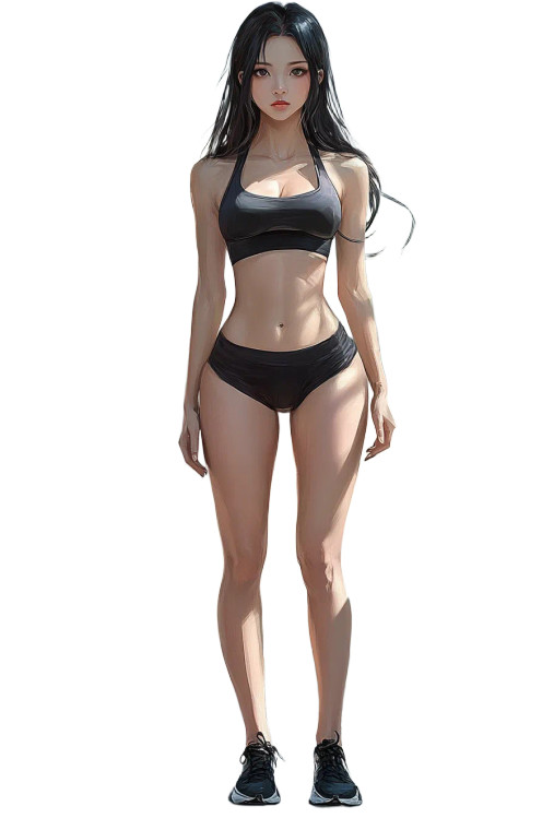 Anime Gym Beauty Vinyl Car Decal Sticker – Waterproof & UV-Resistant 8"