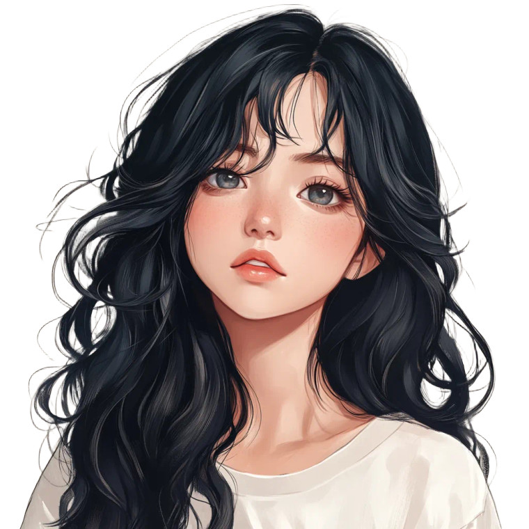 Cute Anime Girl V26 Vinyl Car Decal Sticker – Waterproof & UV-Resistant 8"