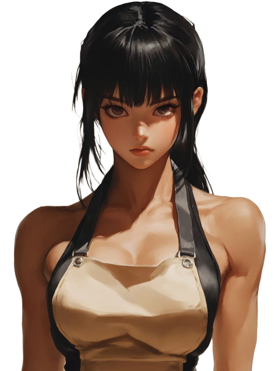 Anime Maid V2 Vinyl Car Decal Sticker – Waterproof & UV-Resistant 8"