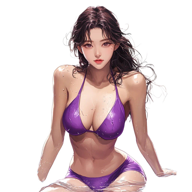 Hot Korean Girl V3 Vinyl Car Decal Sticker – Waterproof & UV-Resistant 8"