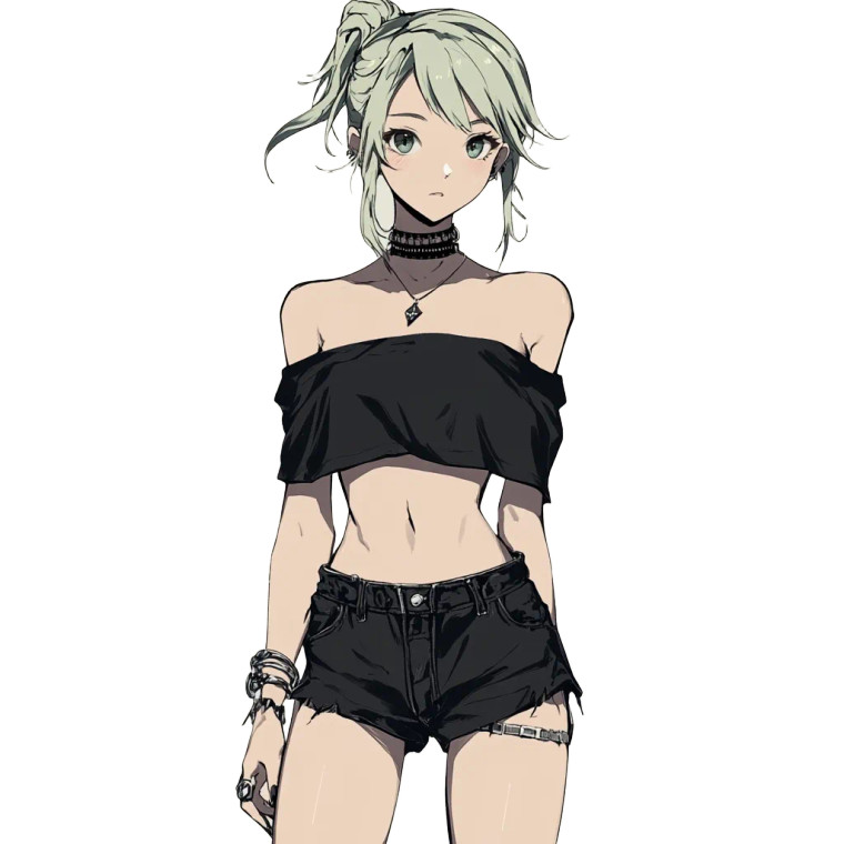 Edgy Anime Character Vinyl Car Decal Sticker – Waterproof & UV-Resistant 8"