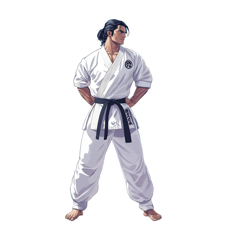 Manga Judo Master Vinyl Car Decal Sticker – Waterproof & UV-Resistant 8"