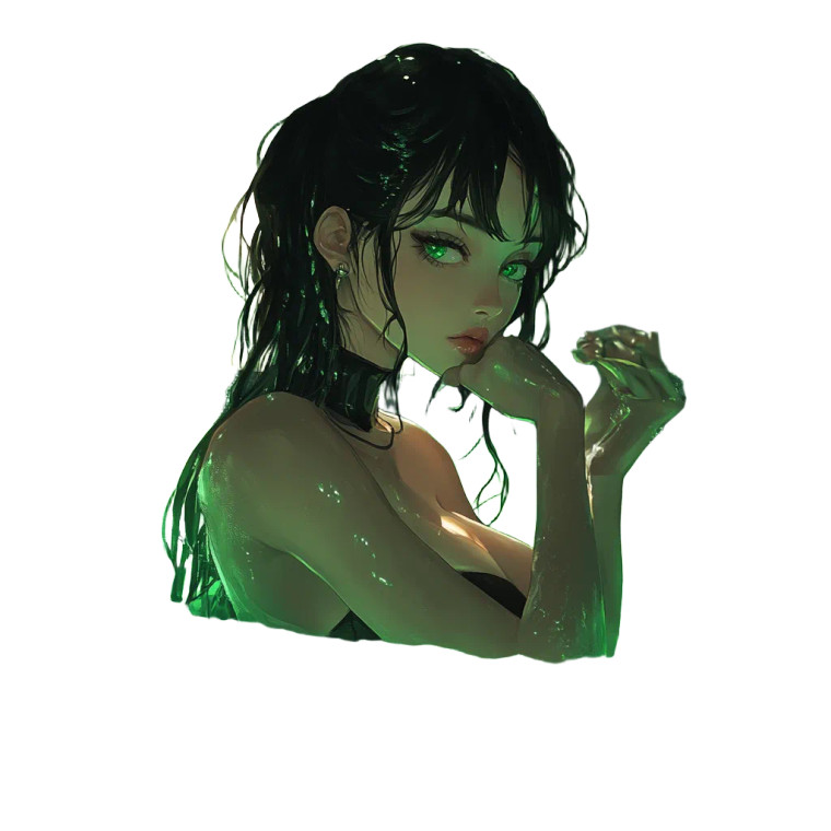 Anime Pool Party Vinyl Car Decal Sticker – Waterproof & UV-Resistant 8"