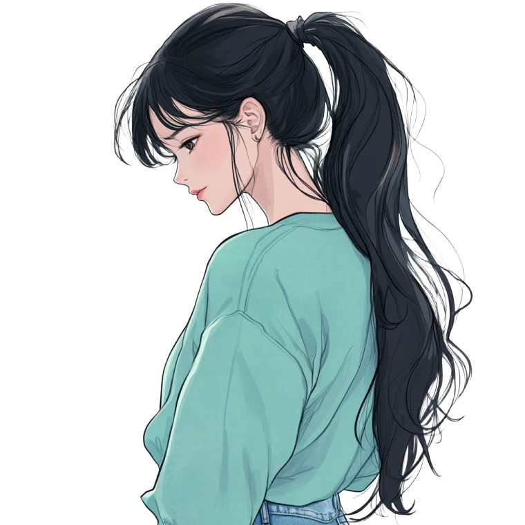 Happy Anime Girl Vinyl Car Decal Sticker – Waterproof & UV-Resistant 8"