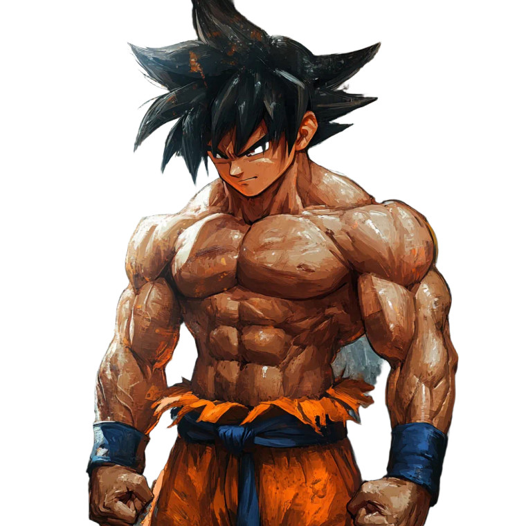 Goku'S Intense Training V2 Vinyl Car Decal Sticker – Waterproof & UV-Resistant 8"