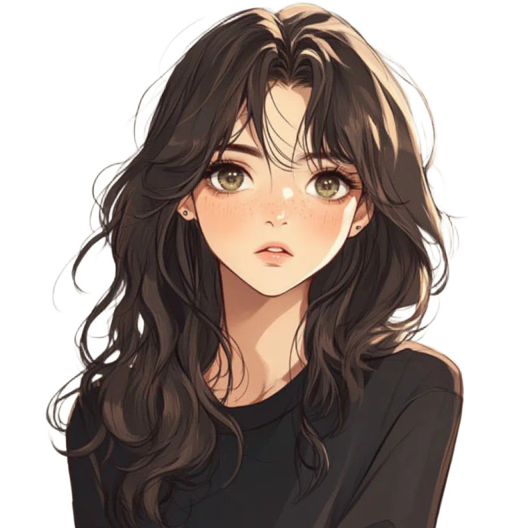 Boondocks Style Brunette Vinyl Car Decal Sticker – Waterproof & UV-Resistant 8"