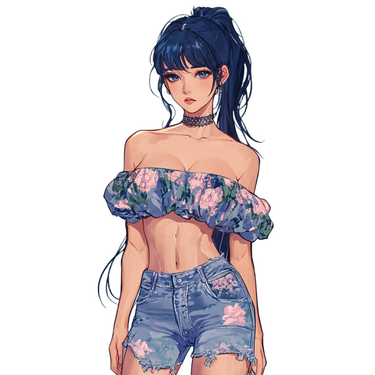 Anime Swimmer Character Vinyl Car Decal Sticker – Waterproof & UV-Resistant 8"