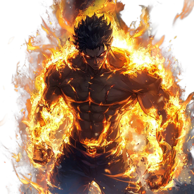 Flame Warrior Vinyl Car Decal Sticker – Waterproof & UV-Resistant 8"