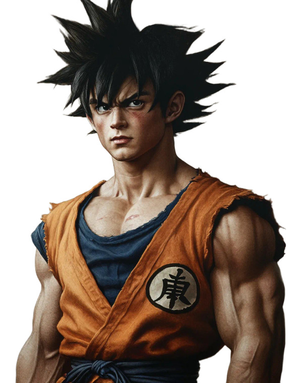 Son Goku Portrait Vinyl Car Decal Sticker – Waterproof & UV-Resistant 8"