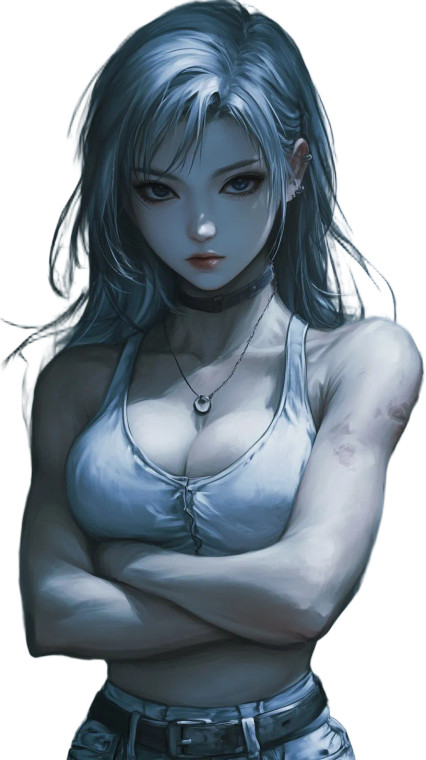 Anime Female Art Vinyl Car Decal Sticker – Waterproof & UV-Resistant 8"