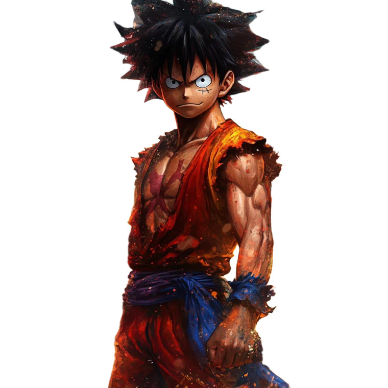 Luffy Goku Fusion V3 Vinyl Car Decal Sticker – Waterproof & UV-Resistant 8"