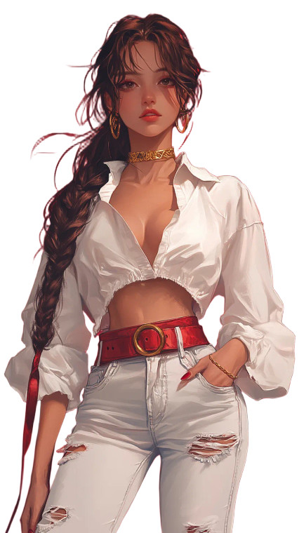 Anime Beauty V9 Vinyl Car Decal Sticker – Waterproof & UV-Resistant 8"