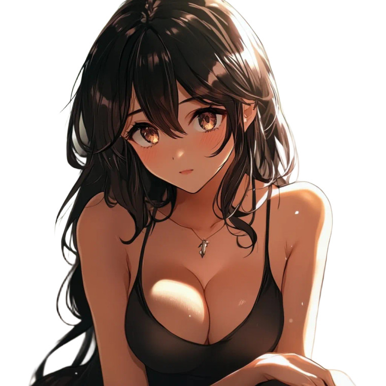 Cute Anime Girl V27 Vinyl Car Decal Sticker – Waterproof & UV-Resistant 8"