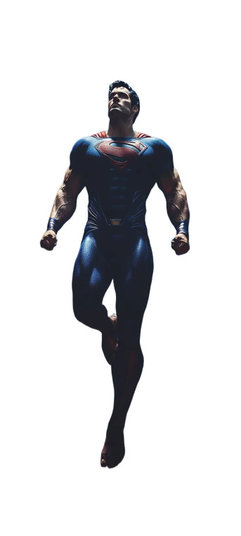 Superman In Space Vinyl Car Decal Sticker – Waterproof & UV-Resistant 8"