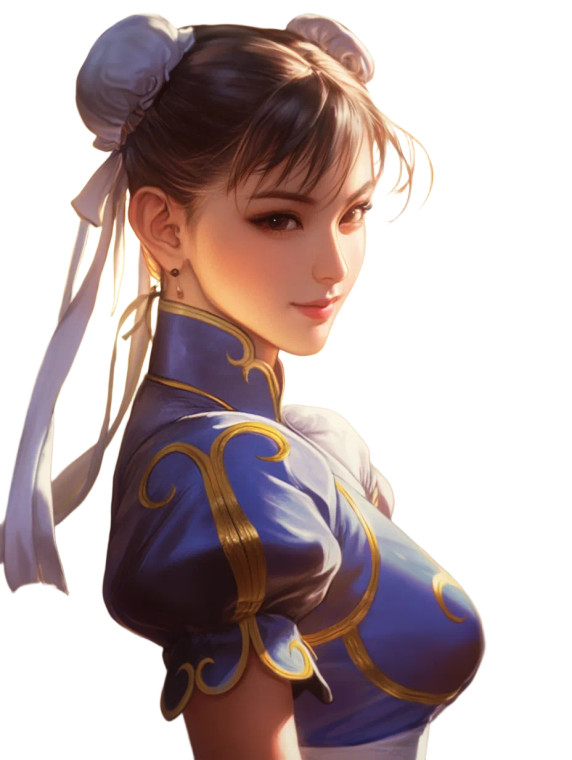 Chun Li Cosplay Vinyl Car Decal Sticker – Waterproof & UV-Resistant 8"