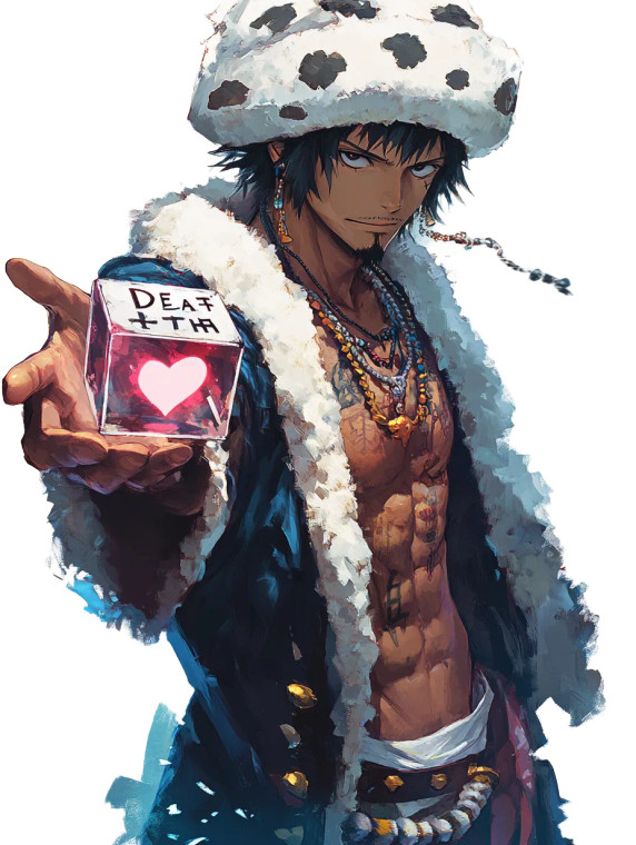 Mysterious Anime Warrior Vinyl Car Decal Sticker – Waterproof & UV-Resistant 8"