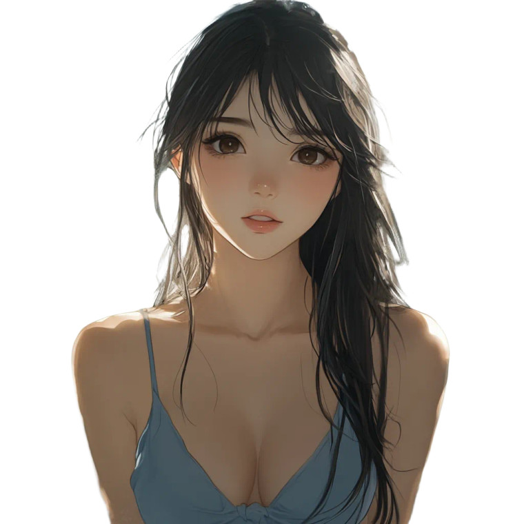 Anime Girl Window Vinyl Car Decal Sticker – Waterproof & UV-Resistant 8"