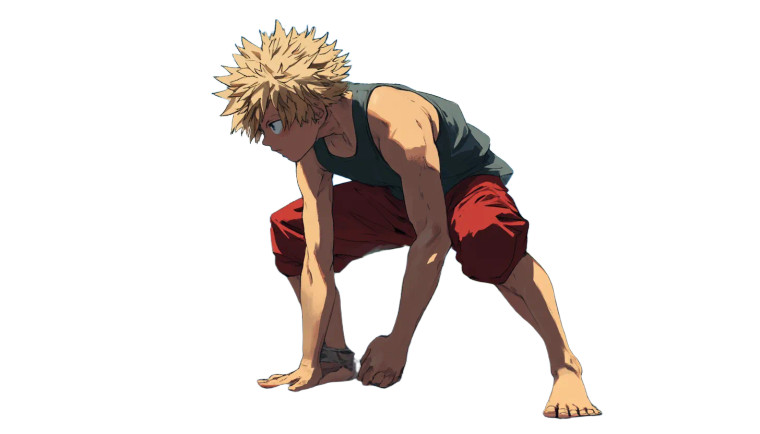 Bakugo Training Vinyl Car Decal Sticker – Waterproof & UV-Resistant 8"