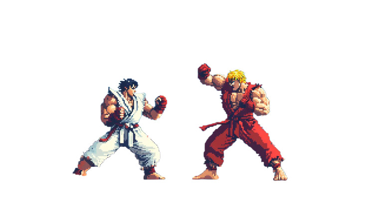 Street Fighter Duo V2 Vinyl Car Decal Sticker – Waterproof & UV-Resistant 8"