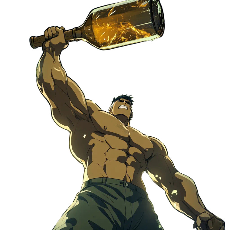 Hammer Strike Moment Vinyl Car Decal Sticker – Waterproof & UV-Resistant 8"