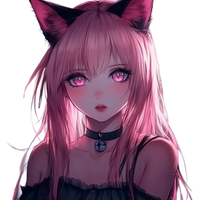 Anime Cat Girl V38 Vinyl Car Decal Sticker – Waterproof & UV-Resistant 8"