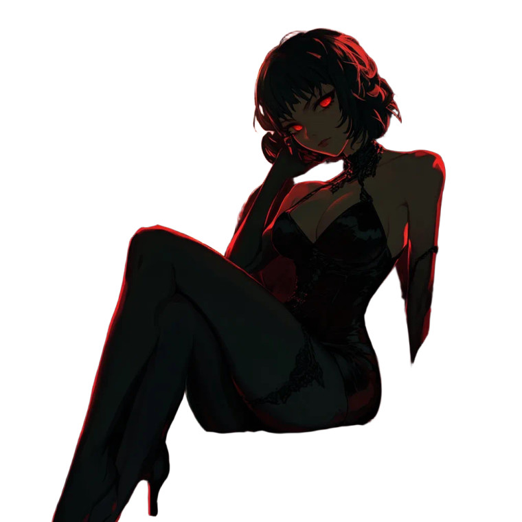 Evil Anime Mafia Boss Vinyl Car Decal Sticker – Waterproof & UV-Resistant 8"