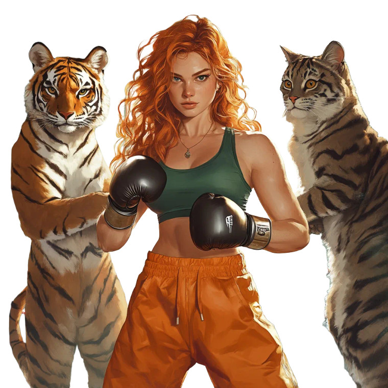 Boxing Gym Trio Vinyl Car Decal Sticker – Waterproof & UV-Resistant 8"