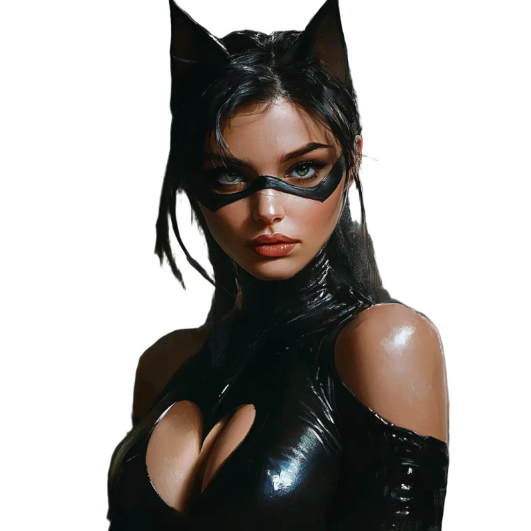 Catwoman V2 Vinyl Car Decal Sticker – Waterproof & UV-Resistant 8"