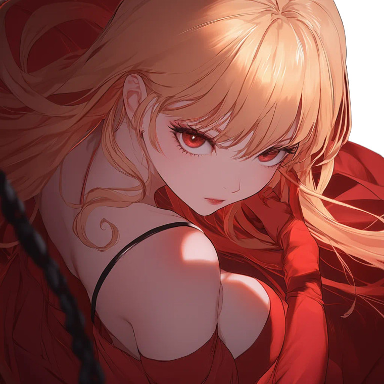 Evil Anime Female Vinyl Car Decal Sticker – Waterproof & UV-Resistant 8"