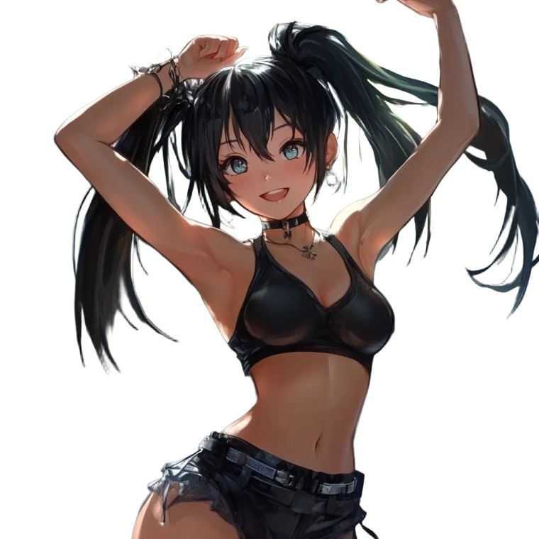 Anime Girl Dancing V4 Vinyl Car Decal Sticker – Waterproof & UV-Resistant 8"