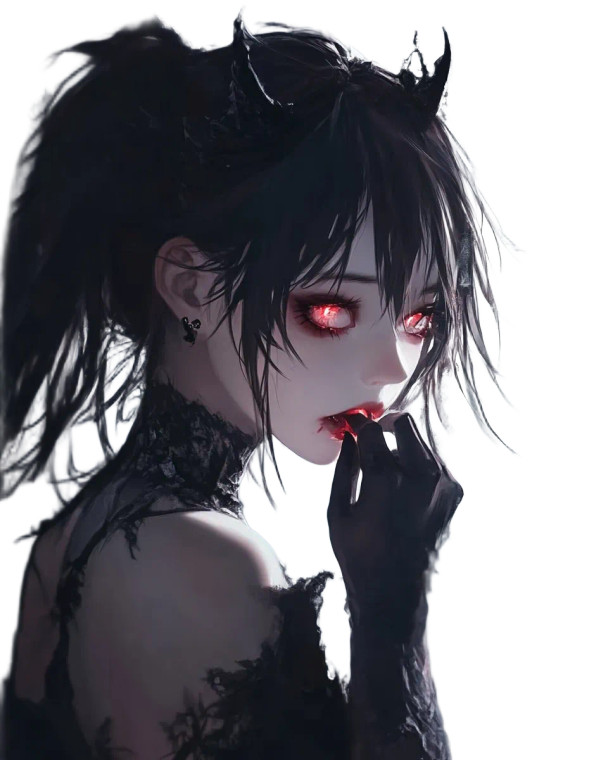 Anime Female Reflection Vinyl Car Decal Sticker – Waterproof & UV-Resistant 8"