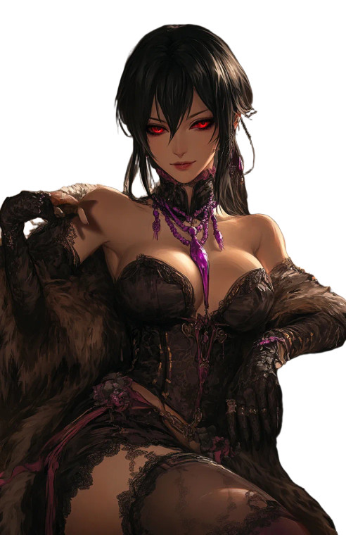 Dark Fantasy Beauty V2 Vinyl Car Decal Sticker – Waterproof & UV-Resistant 8"