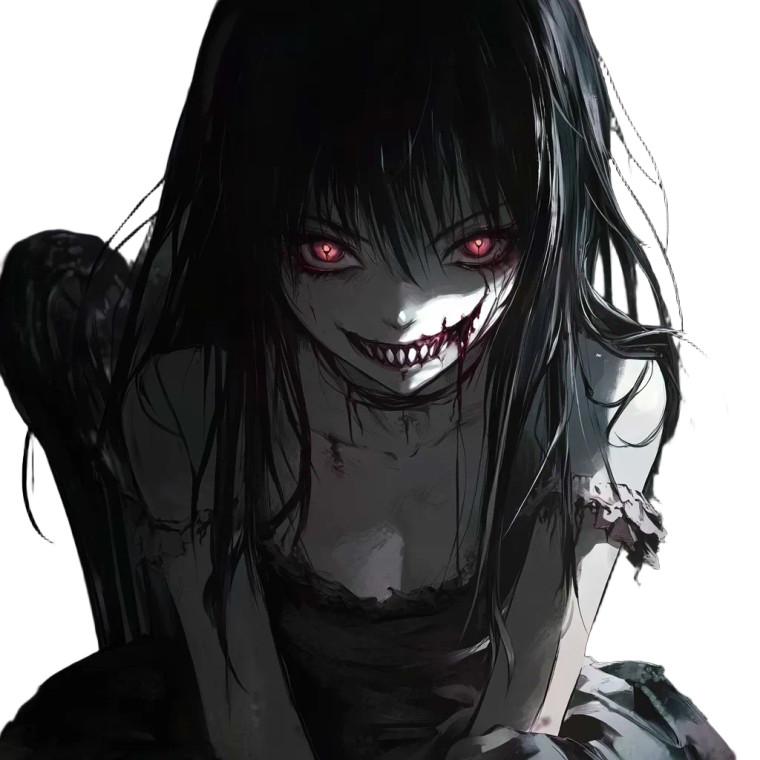 Evil Anime Demon Vinyl Car Decal Sticker – Waterproof & UV-Resistant 8"