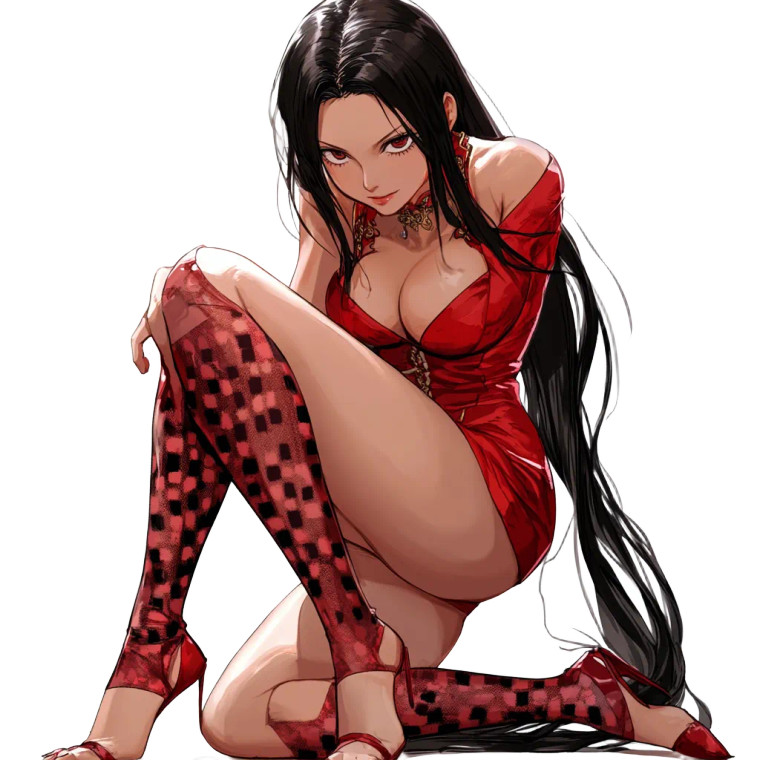 Empress Boa Hancock V4 Vinyl Car Decal Sticker – Waterproof & UV-Resistant 8"