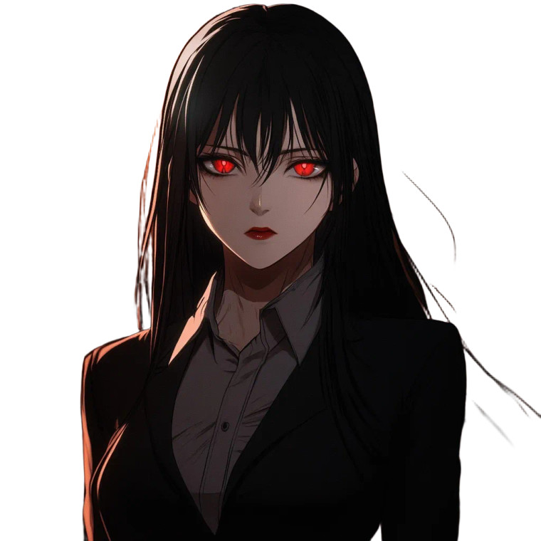 Makima Formal Attire Vinyl Car Decal Sticker – Waterproof & UV-Resistant 8"