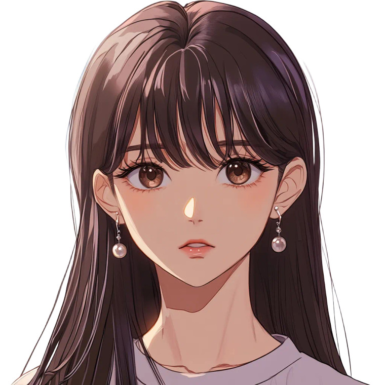 Korean Anime Heroine Vinyl Car Decal Sticker – Waterproof & UV-Resistant 8"